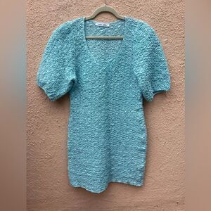 Samsøe Samsøe Sophia Dress Scrunchy Cotton Mini Dress XL